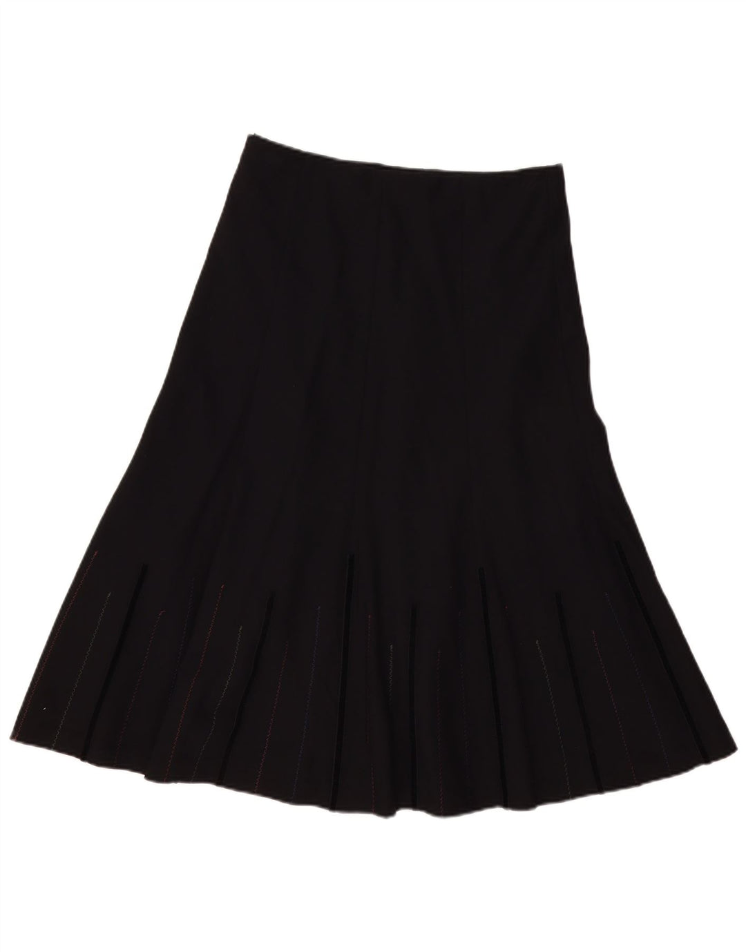 Marks & Spencer A-line nederdel til kvinder UK 12 Medium W32 Sort polyester