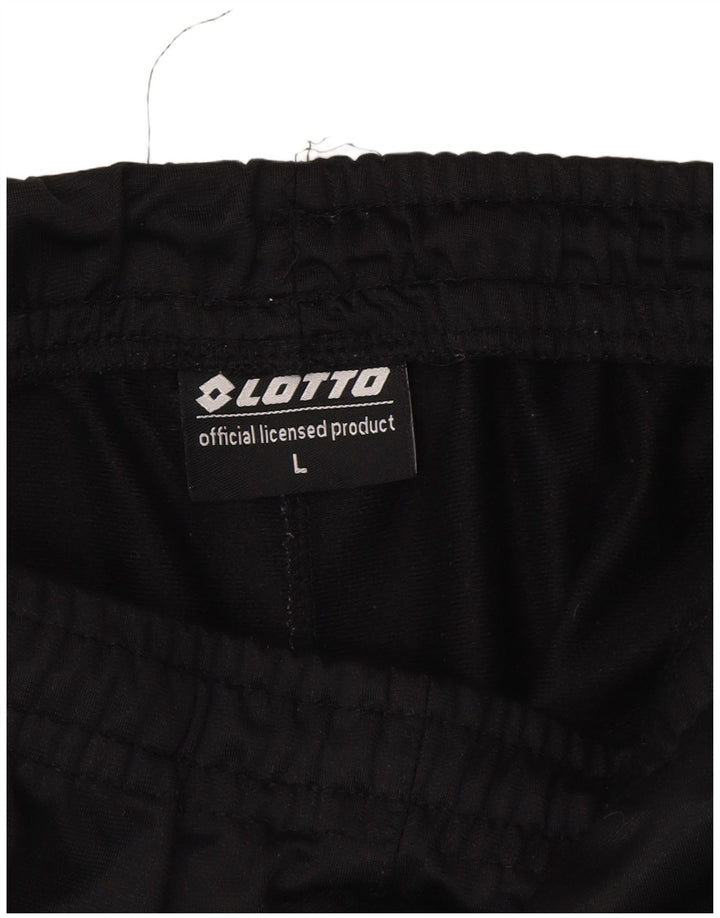 LOTTO Mens Tracksuit Trousers Large  Black Polyester