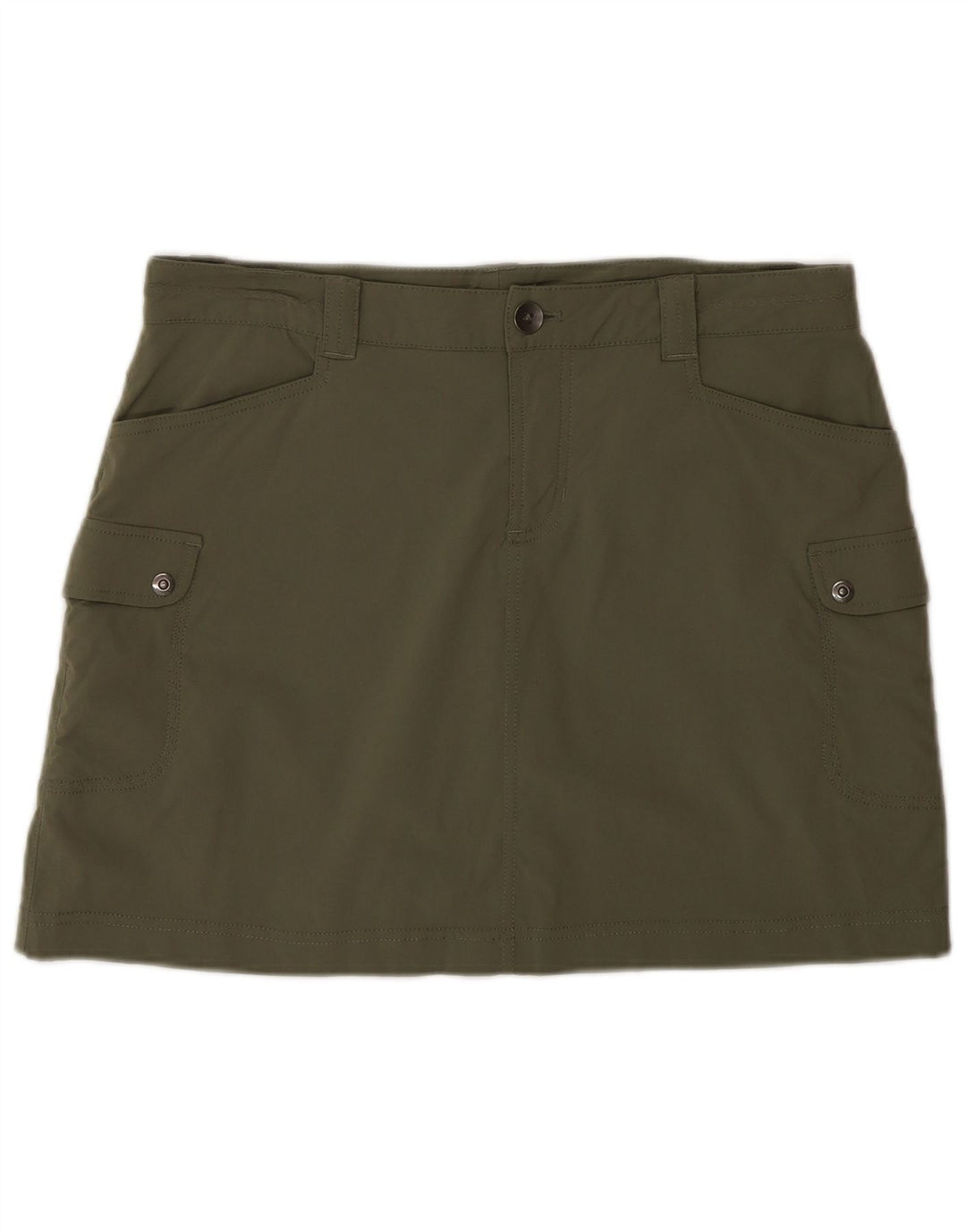 Eddie Bauer Dame Cargo Nederdel US 6 Medium W32 Khaki Nylon