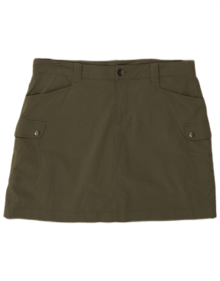 Eddie Bauer Dame Cargo Nederdel US 6 Medium W32 Khaki Nylon