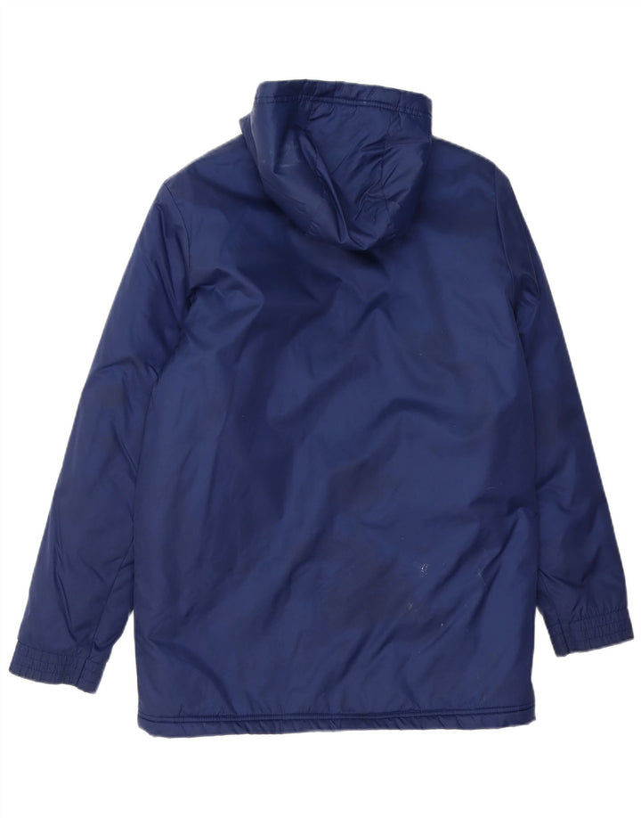 Adidas drenge hættejakke vindjakke 13-14 år marineblå polyester