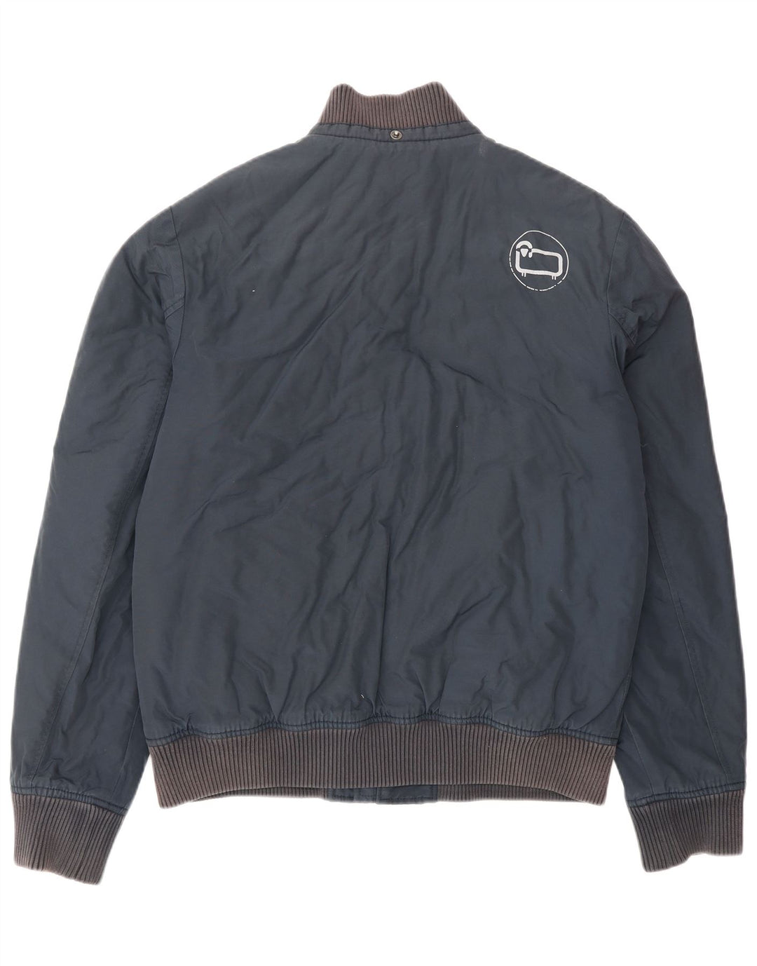 Woolrich Herre Utility Jacket UK 40 Large Navy Blue Cotton