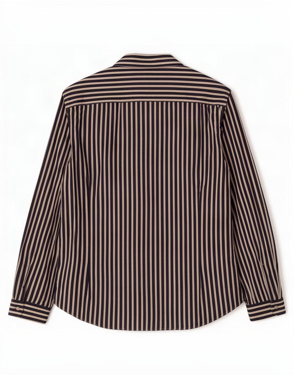 Massimo Dutti herreskjorte 2XL marineblå stribet