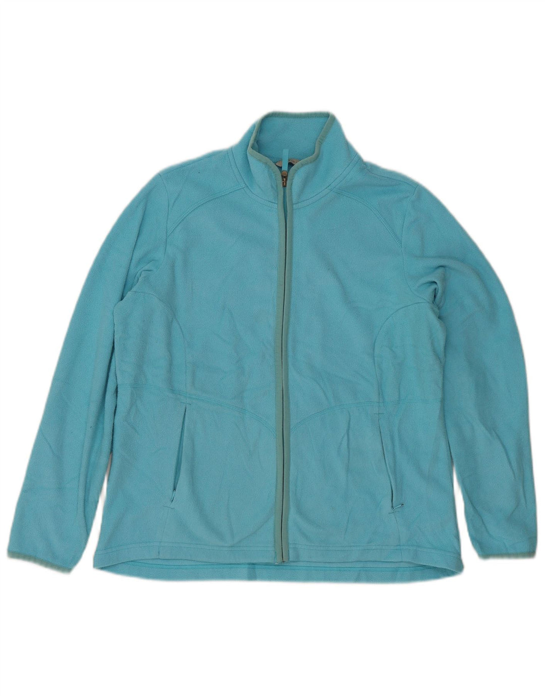 Marks & Spencer Fleecejakke til kvinder UK 16 Stor blå polyester
