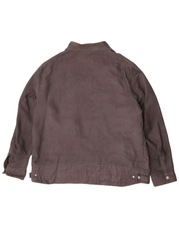 Marks & Spencer Bomberjakke til mænd UK 46 3XL Grå Polyester