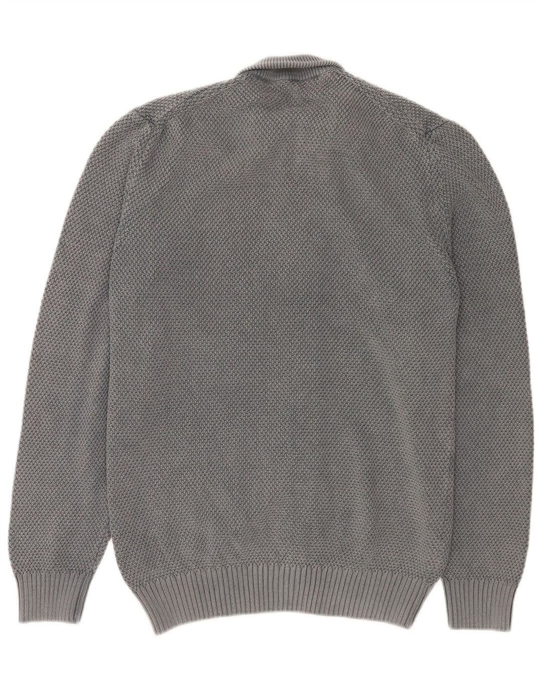 Trussardi Jeans Herre Cardigan Sweater Medium Grå Bomuld