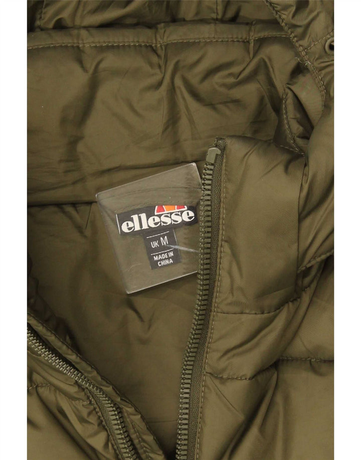 Ellesse Herre hættepolstret jakke UK 38 Medium Green Polyester