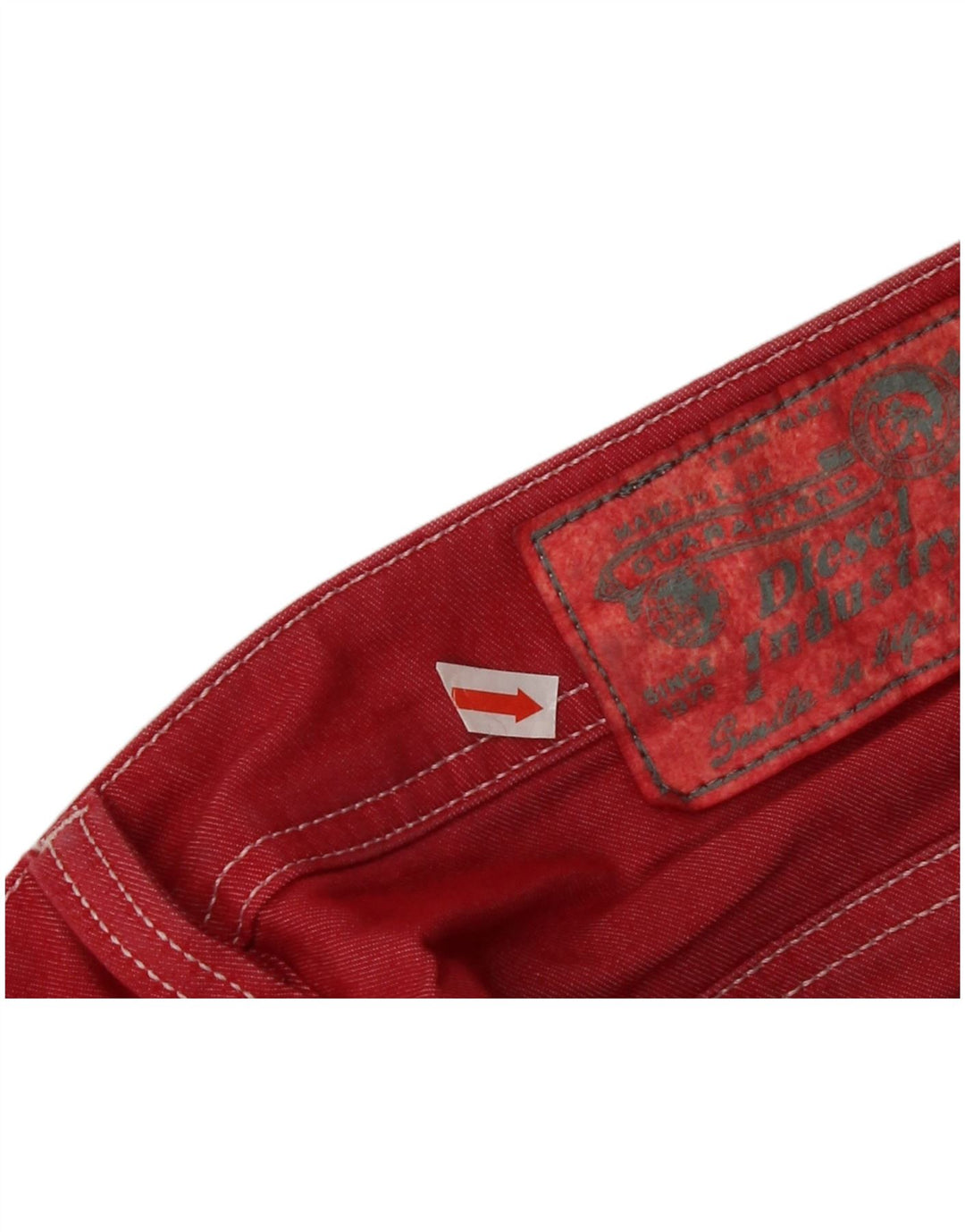 Diesel Herre Safado Straight Jeans W32 L29 Rød Bomuld