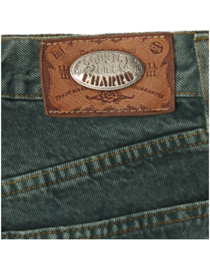 EL CHARRO Lige jeans til kvinder W31 L31 Grøn bomuld