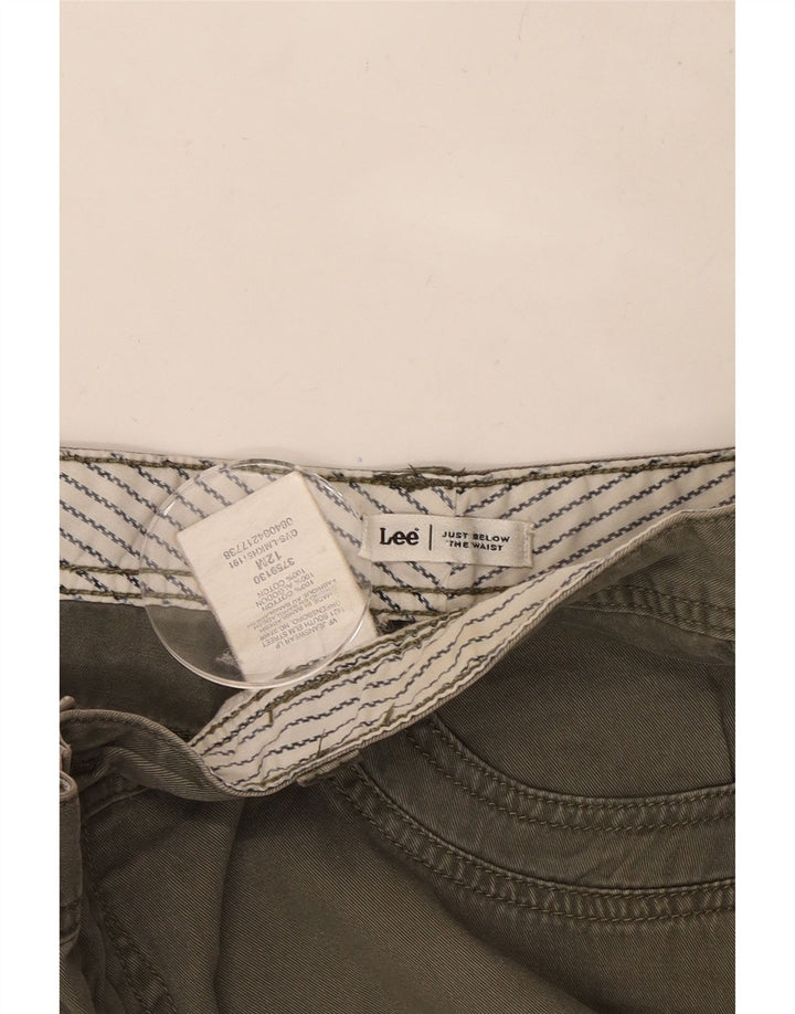 LEE Cargo Shorts til kvinder US 12 Large W32 Khaki Cotton