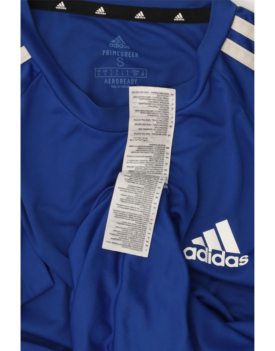 ADIDAS Herre Climalite T-Shirt Top Lille Blå Polyester