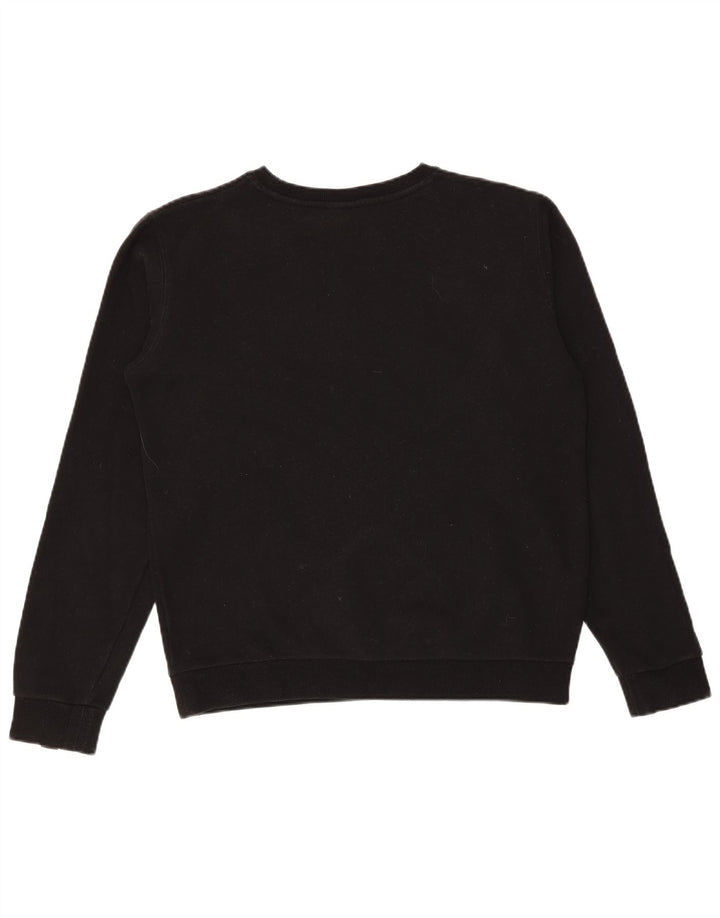 Ellesse Womens Grafisk Oversized Sweatshirt Jumper UK 8 Small Black Bomuld