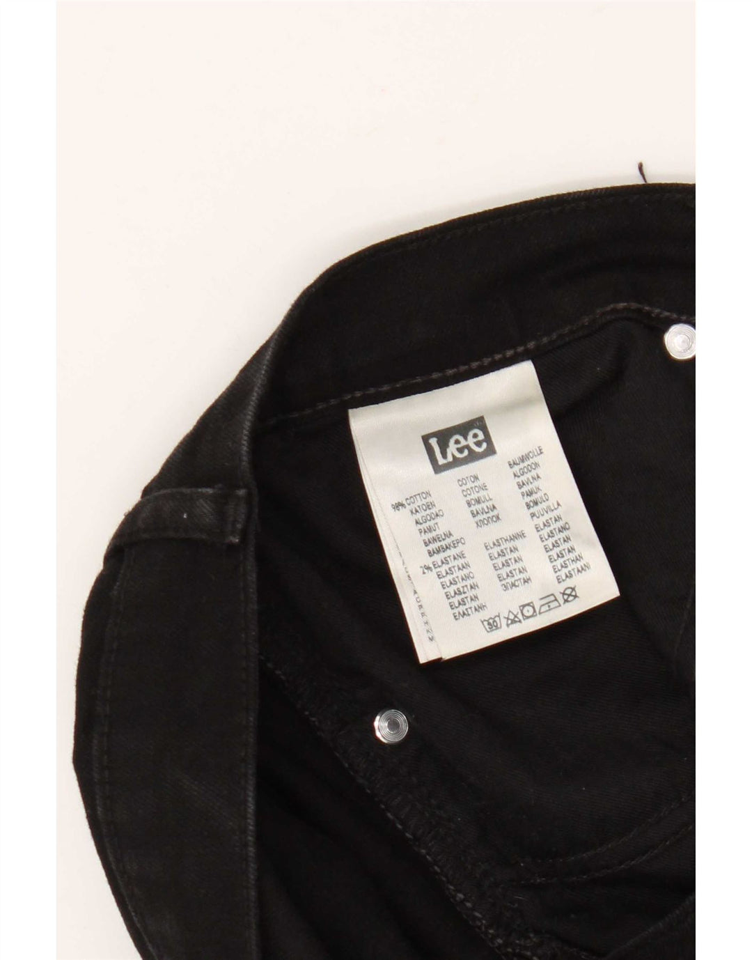 Lee Mens Brooklyn Straight Jeans W34 L32 Sort Bomuld