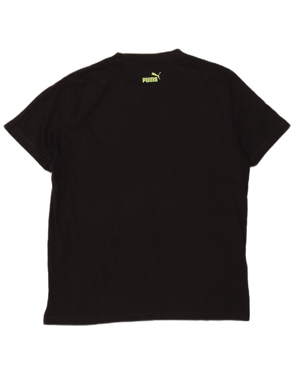 Puma Herre Grafisk T-Shirt Top XL Sort