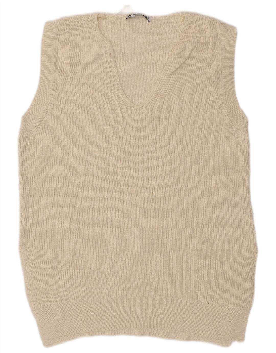 Zara Herrevest Tank Top Lille Beige Bomuld