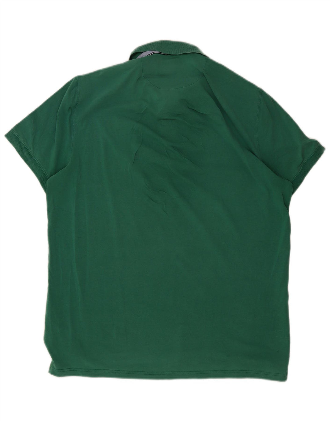 Massimo Dutti Mens Polo Shirt XL Green Cotton
