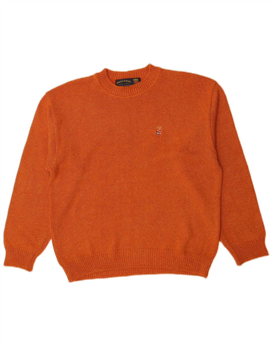 Armata Di Mare Herre Crew Neck Jumper Sweater IT 52 Stor Orange Bomuld
