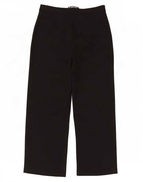 Marks & Spencer Kvinder Casual Bukser med høj talje UK 20 2XL W38 L32 Sort