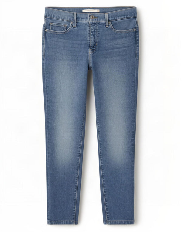 Levi's Dame 311 Skæreformende Skinny Jeans W29 L25 Blå Bomuld