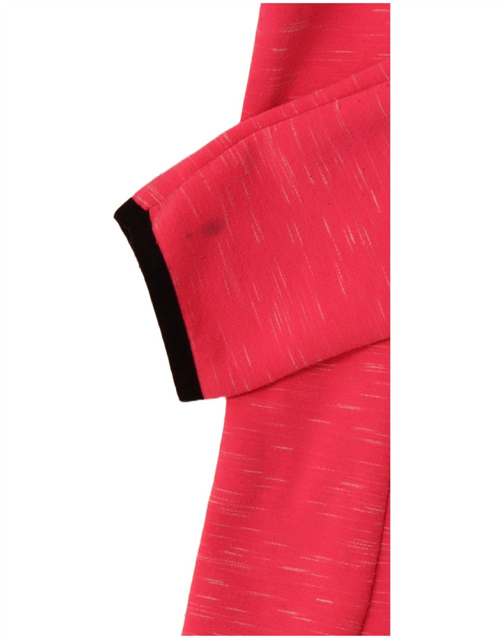 SUPERDRY Kvinder grafisk hættetrøje med lynlås UK 10 Small Pink Flecked