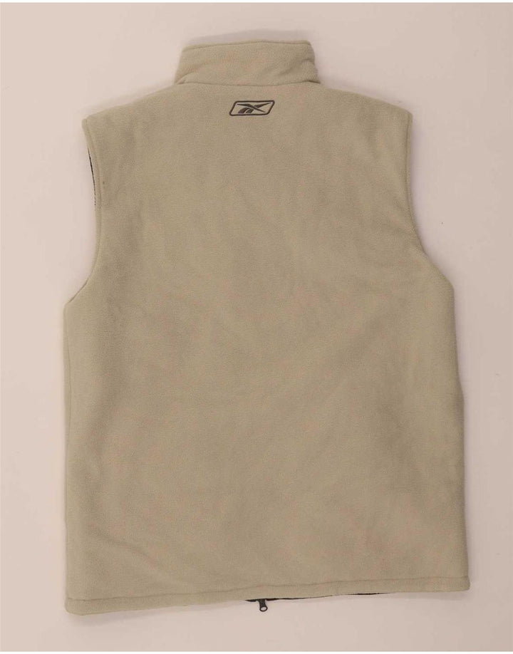 Reebok Womens Reversible Polstret Gilet UK 14 Large Grå