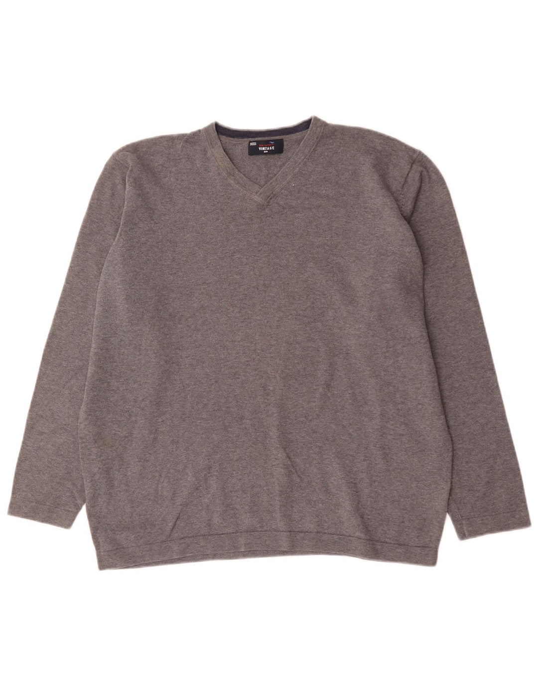 Marks & Spencer Herre V-hals sweater XL Grå Bomuld