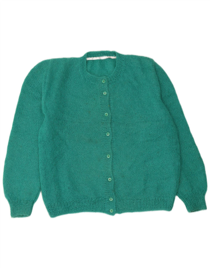 VINTAGE Dame Cardigan Sweater UK 16 Large Green