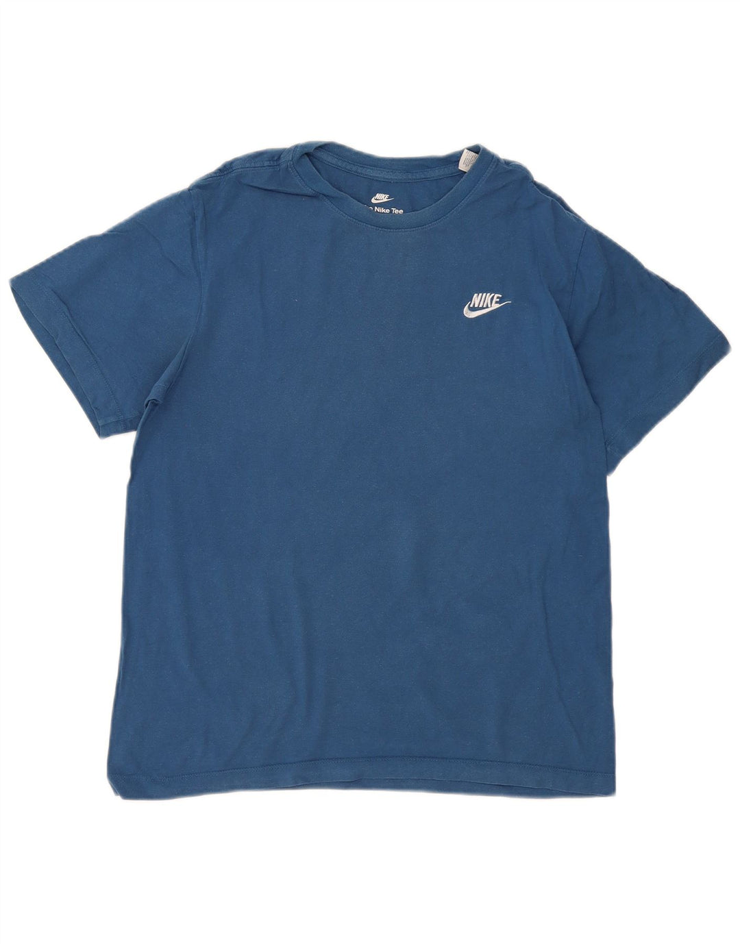 Nike Herre The Tee T-Shirt Top Lille Blå Bomuld