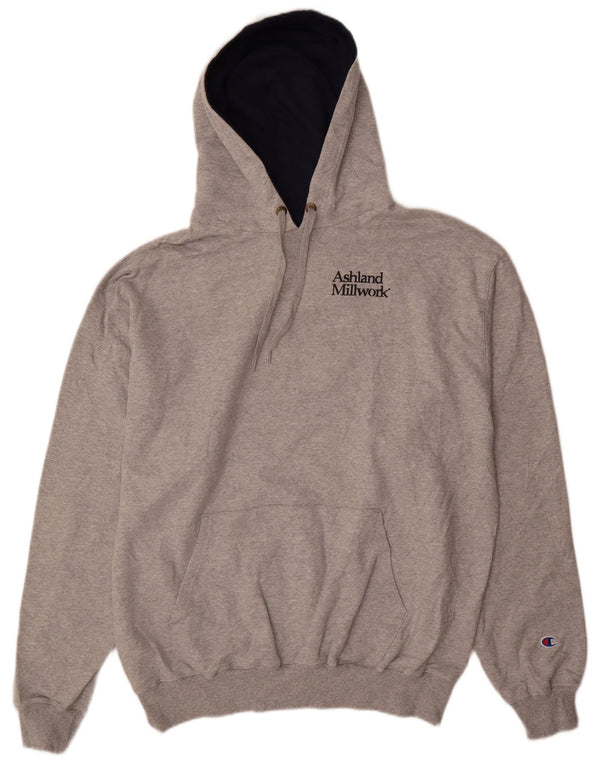Champion Herre Marvin Graphic Hoodie Jumper XL Grå Bomuld