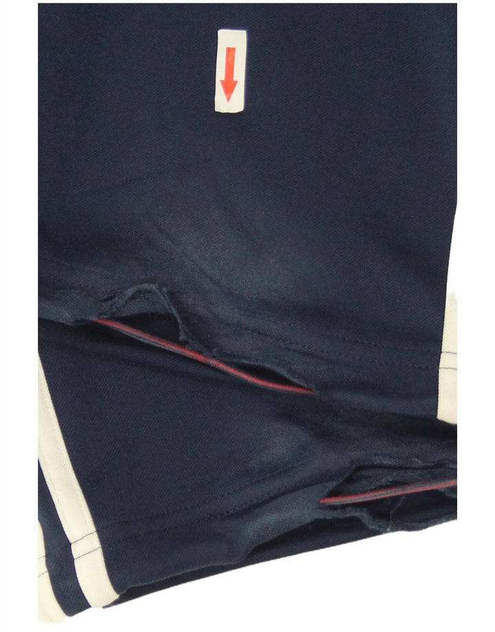 Adidas fuld træningsdragt til mænd UK 36/38 Small Navy Blue Colourblock Polyester