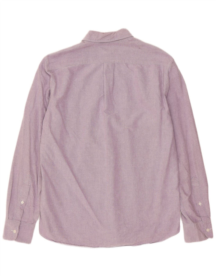 J. Crew Herre Oxford Slim Shirt Medium Lilla Bomuld