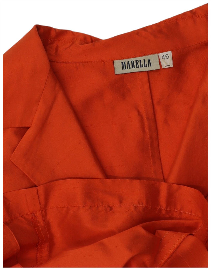 Marella skjortebluse med 3/4 ærmer til kvinder IT 46 Large Orange