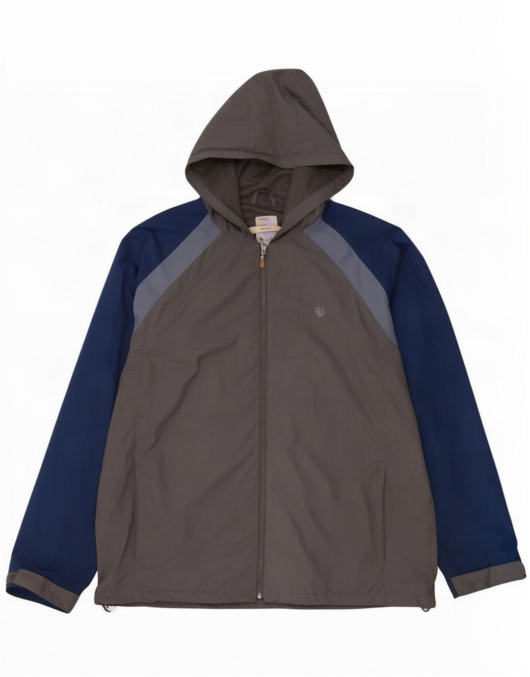 Fat Face Herre Hætte Regnjakke UK 42 XL Grå Colourblock Polyester