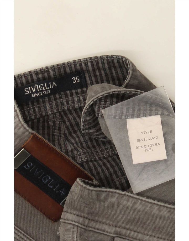 SIVIGLIA Straight jeans til mænd W35 L30 Grå bomuld