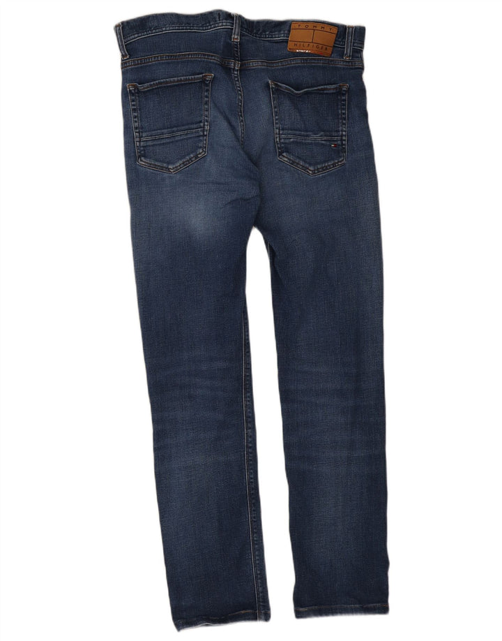 Tommy Hilfiger Herre Bleecker Slim Jeans W33 L30 Blå Bomuld