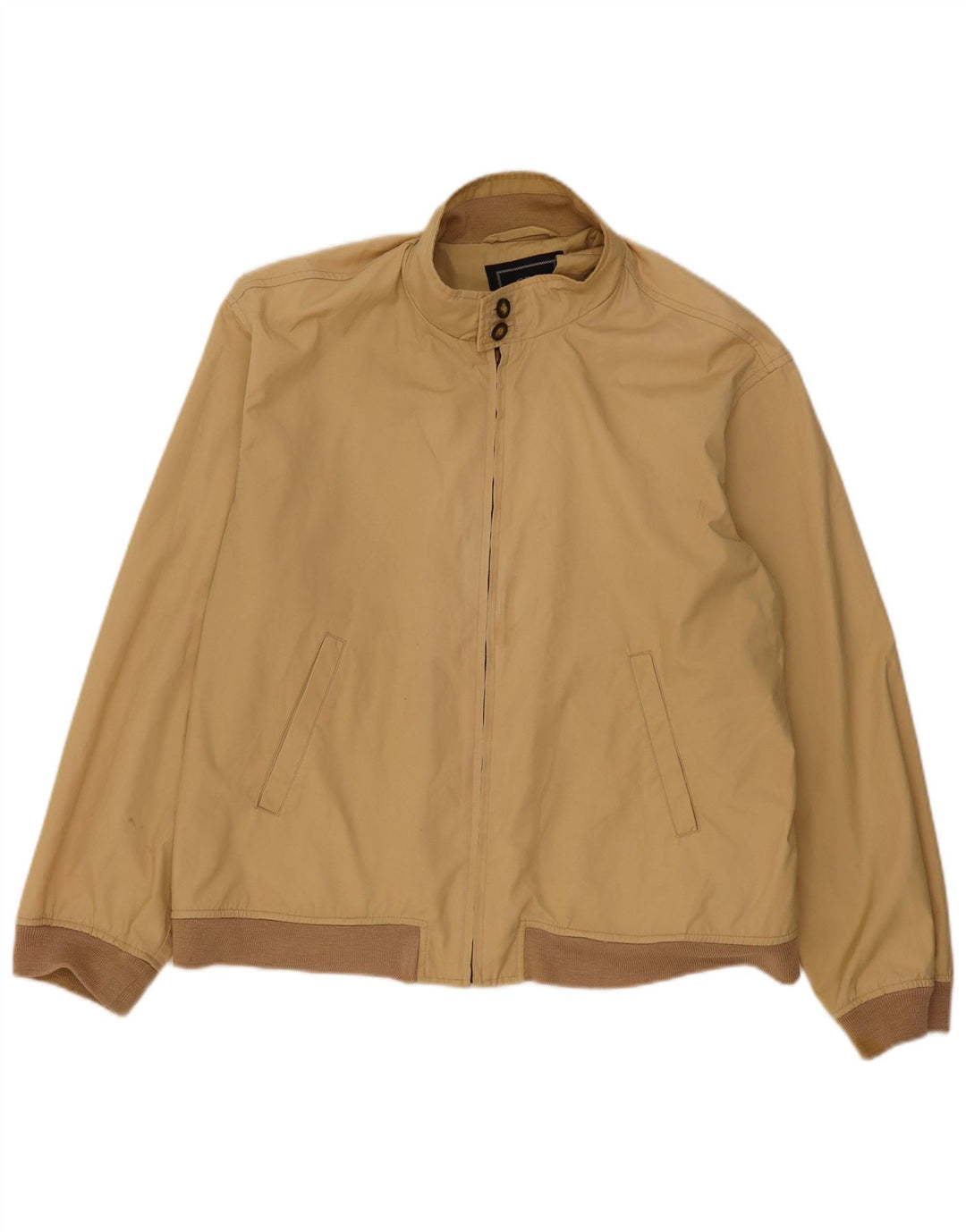 SEA BARRIER Herre Loose Fit Bomber Jacket UK 40 Large Beige Polyester