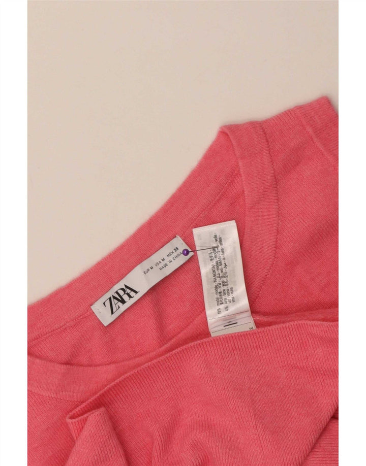 Zara Damevest Top UK 12 Medium Pink Modal