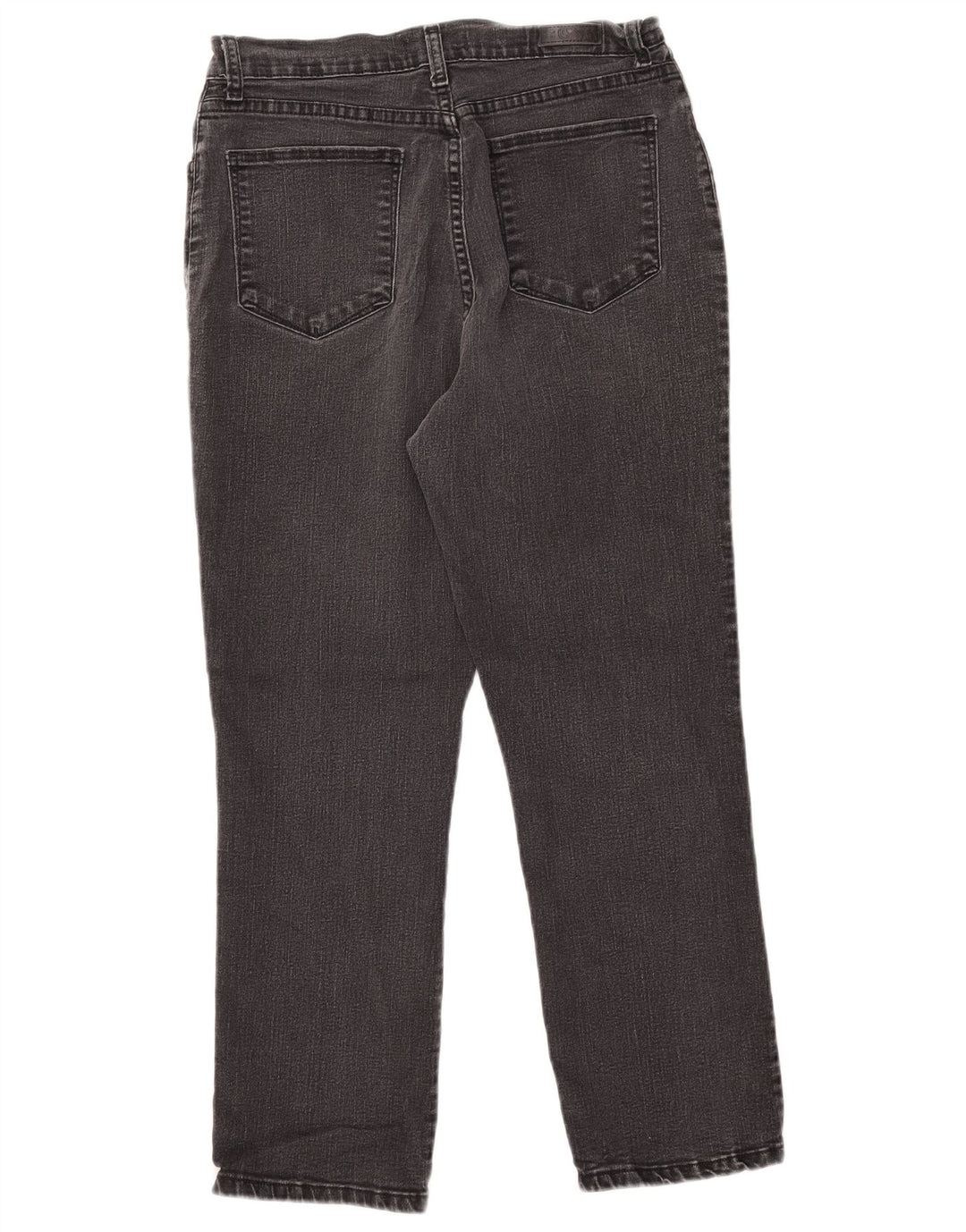 LEE Womens Petite Straight Jeans US 8 Medium W30 L27 Black Cotton