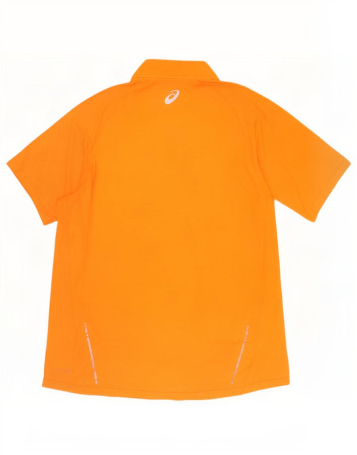 Asics Herre T-shirt med lynlåshals 2XL Orange Polyester