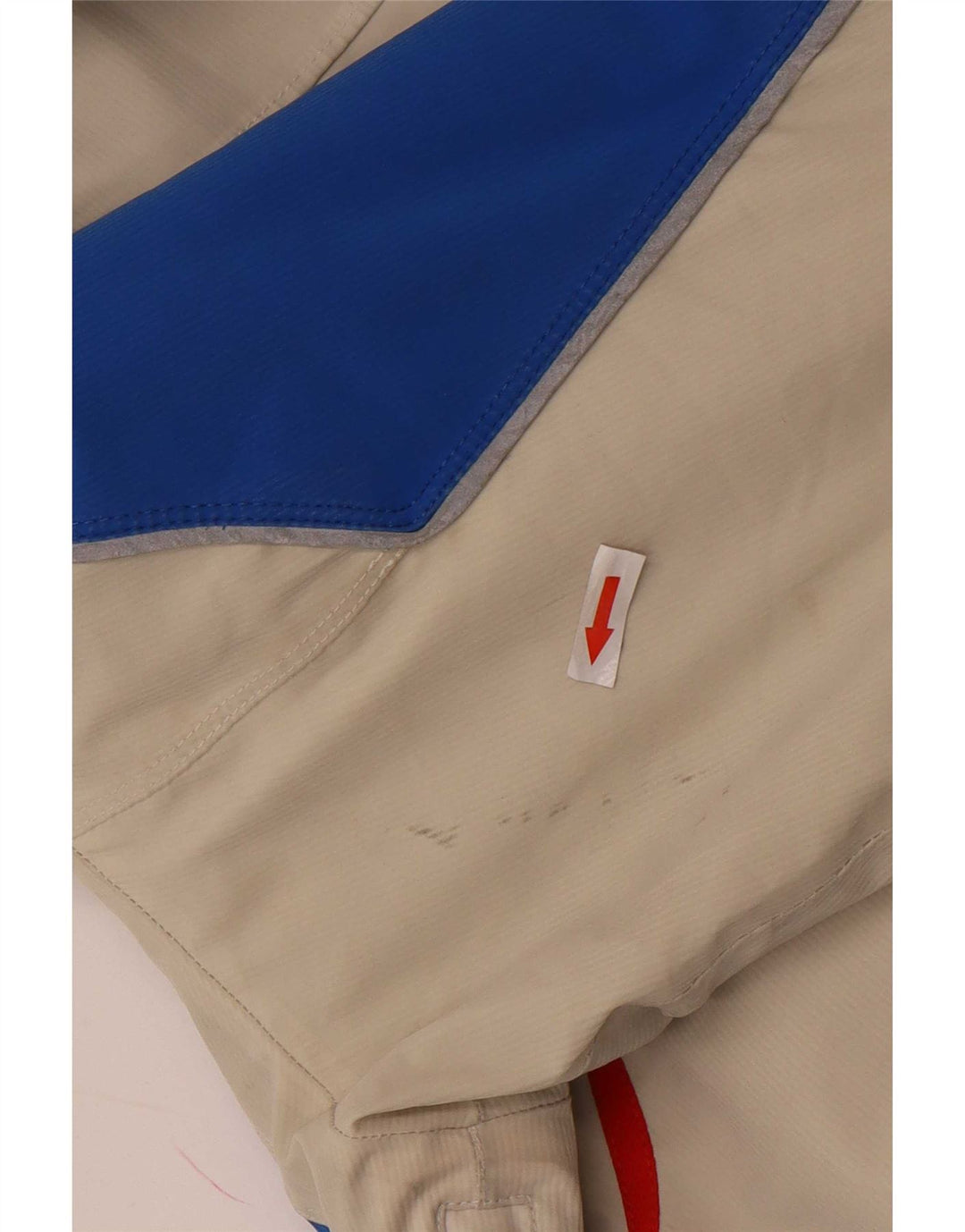 Vuarnet Herre Grafisk Hætte Skijakke UK 38 Medium Beige Colourblock