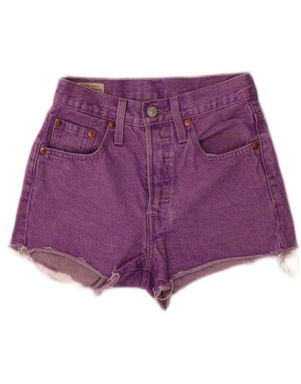 Levi's Womens 501 denimshorts W24 XS Lilla bomuld