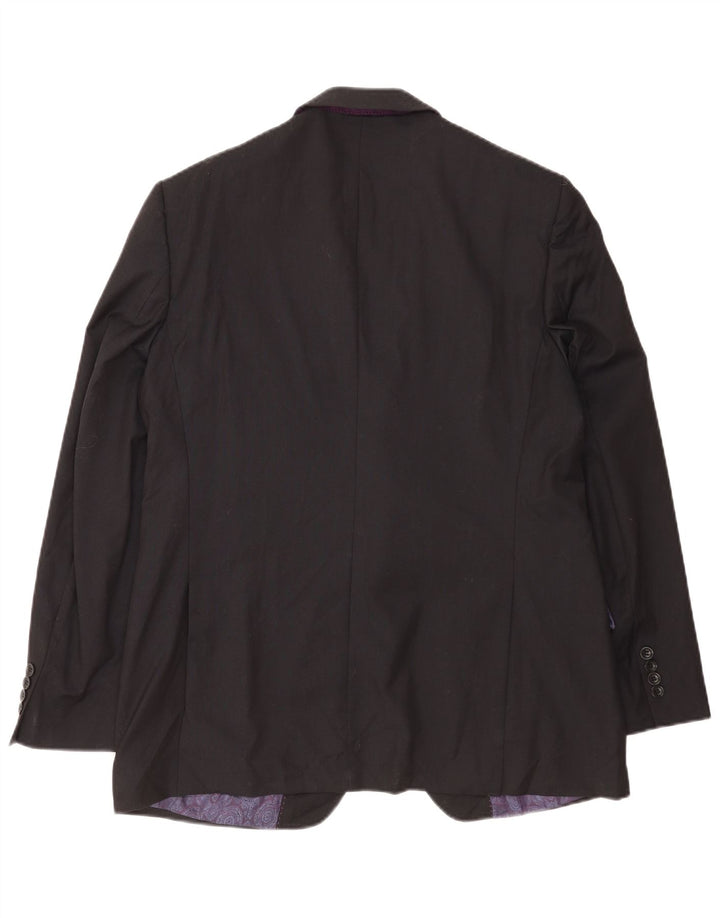 Marks & Spencer Herre Autograph 2 Button Blazer Jacket UK 42 XL Sort Uld