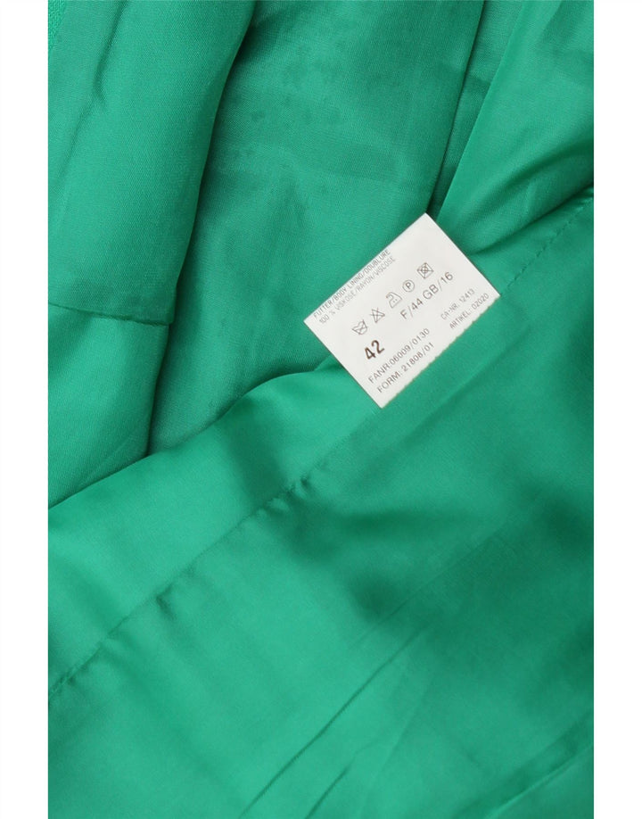 BASLER Womens 2 Button Blazer Jacket IT 42 Medium Green Polyester
