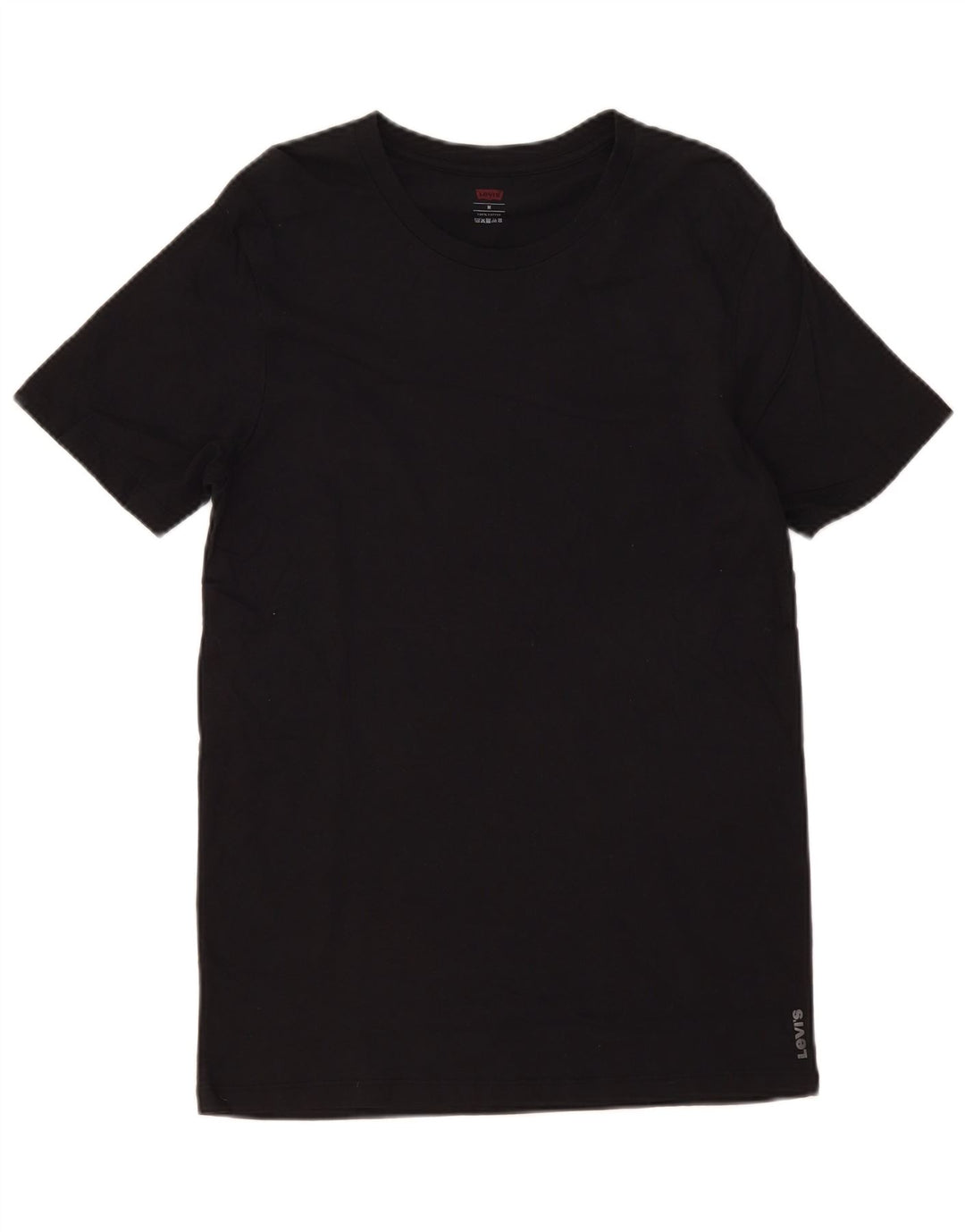 Levi's Herre T-Shirt Top Medium Sort Bomuld