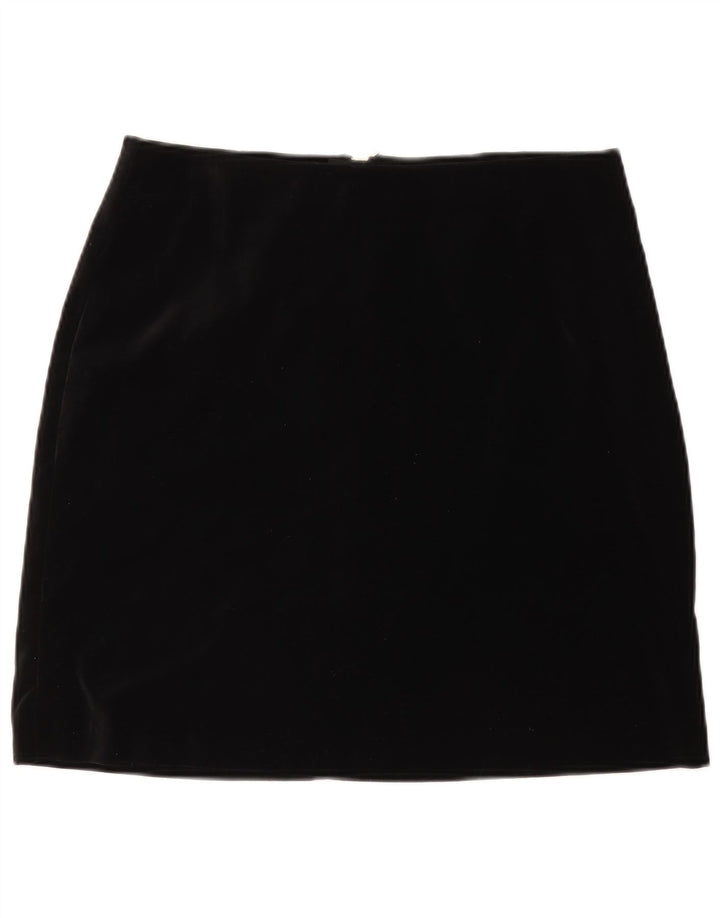 Marks & Spencer Dame Mini-nederdel UK 14 Large W34 Black Bomuld