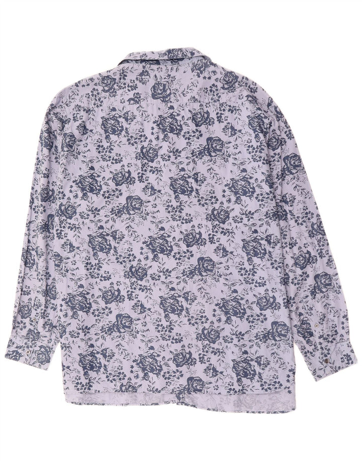 French Connection Herreskjorte 2XL Blå Blomsterbomuld