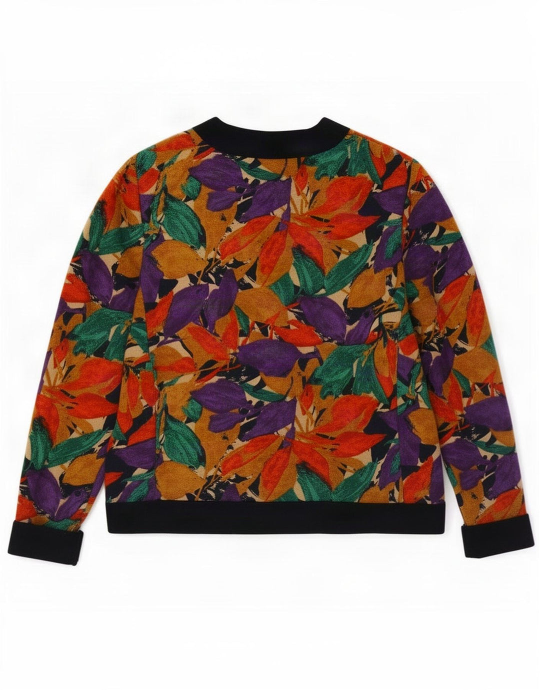 Devernois Paris Dame Blazer Jacket UK 14 Medium Multicolored Floral