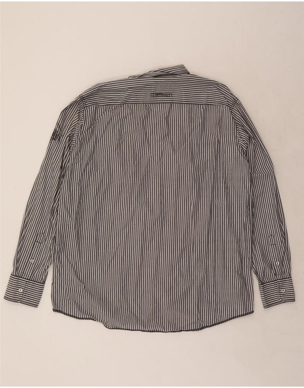 CAMEL ACTIVE Herre Modern Fit skjorte 2XL Blå nålestribet bomuld