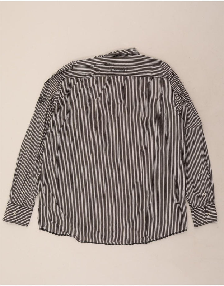 CAMEL ACTIVE Herre Modern Fit skjorte 2XL Blå nålestribet bomuld