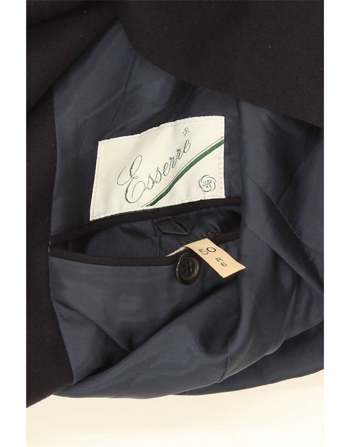Essere Herre Double Breasted Blazer Jacket IT 50 Large Navy Blue